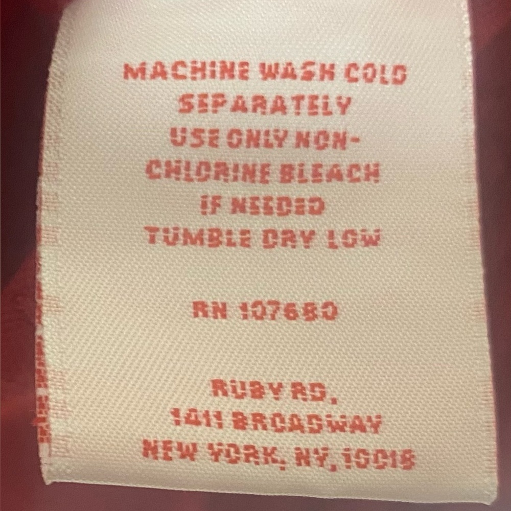 Ruby Rd Jacket Size 10 Red Textured Chest Pockets - image 5